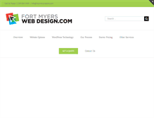 Tablet Screenshot of fortmyerswebdesign.com